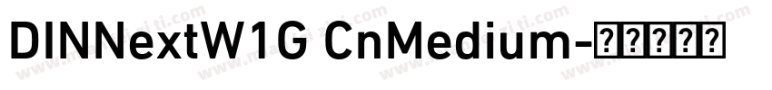 DINNextW1G CnMedium字体转换